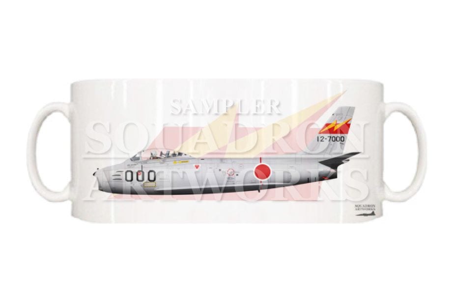 マグカップ　F-86F　セイバー　航空自衛隊　第6飛行隊　“12-7000”