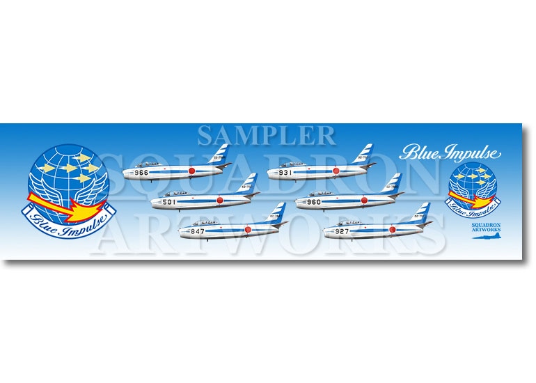 【ステッカー】　F-86F　ブルーインパルス　6機ver