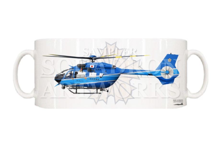 マグカップ　BK117 D-3　秋田県警察航空隊　"JA005Y"　やまどり