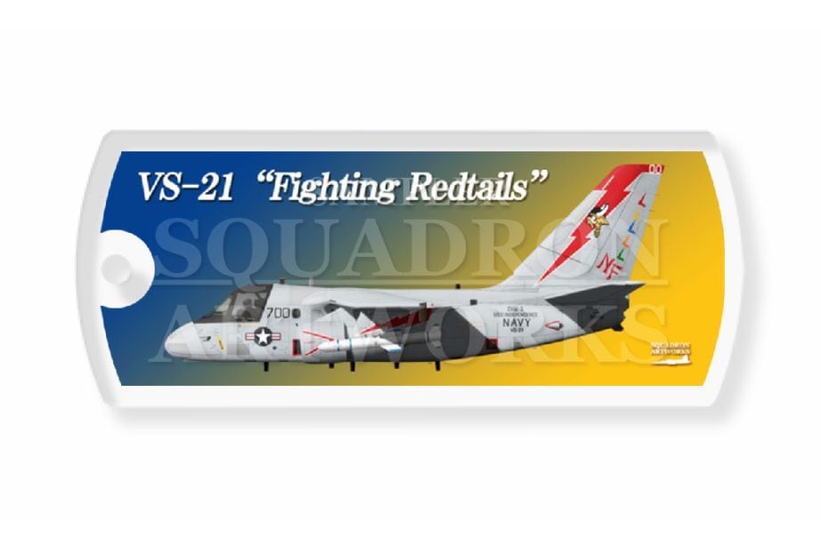 ドッグタグキーホルダー　S-3B Viking VS-21 Fighting Redtails　USS Independence "160156"