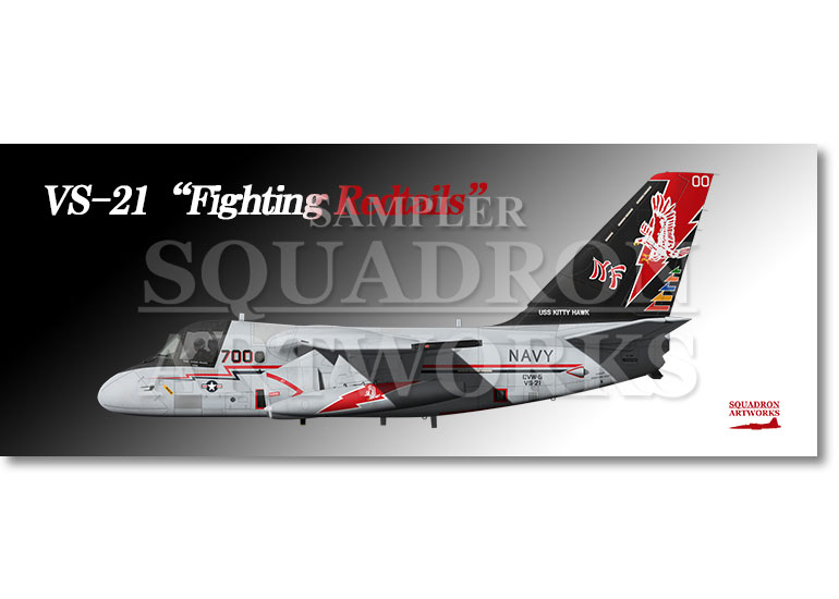 フェイスタオル　S-3B　バイキング　VS-21 ファイティング・レッドテイルズ　700　"160123"