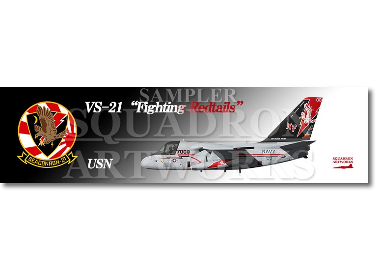 【ステッカー】　S-3B　バイキング　VS-21 ファイティング・レッドテイルズ　700　"160123"
