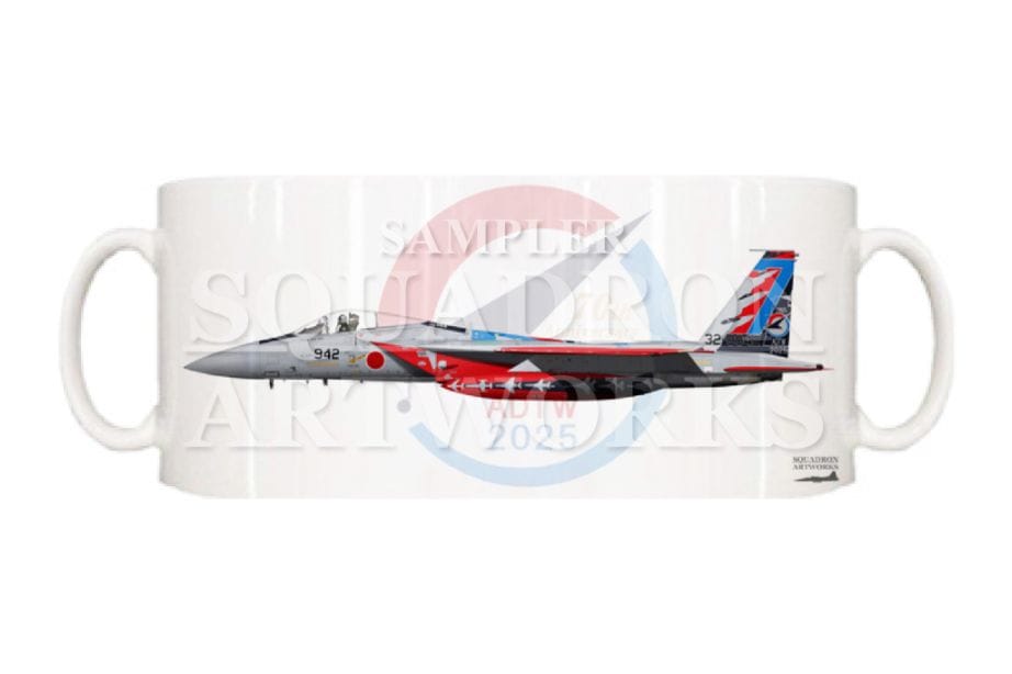 マグカップ　F-15J　飛行開発実験団　創設70周年記念　2025　"32-8942"　岐阜基地