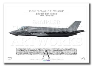 F-35B��Lightning�������ĸ����ϡ��׻�F-35B�����⡡��59-8204�ɡ���A4������ Print)