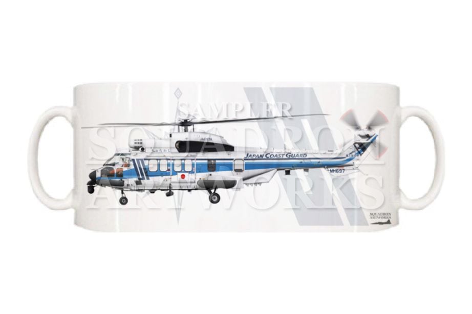 マグカップ　EC225LP　スーパーピューマ　海上保安庁　第十一管区海上保安本部　石垣海上保安部　JA697A　“ちゅらわし”