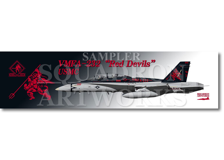 涼感クールマフラータオル　F/A-18D Hornet VMFA-232 “Red Devils”　2026　”164659”　00