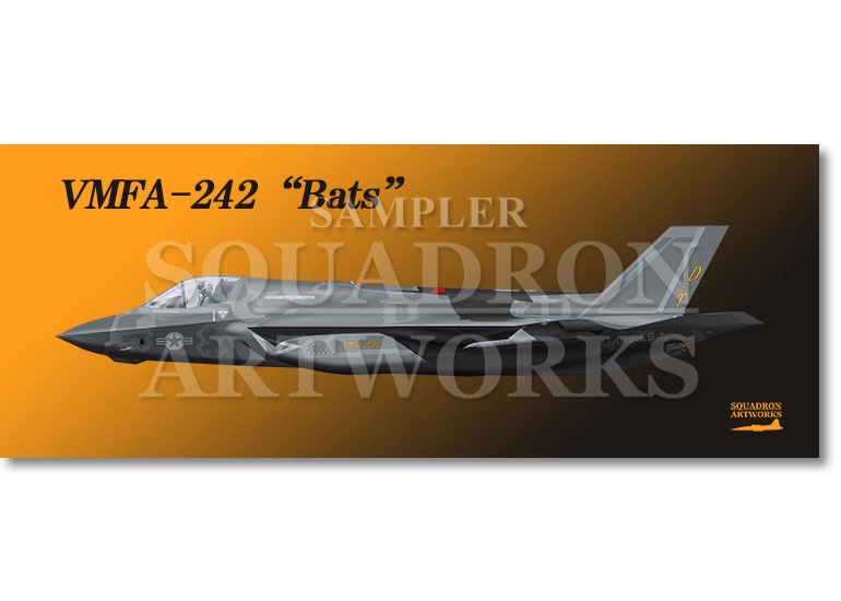 フェイスタオル　F-35B　LightningⅡ　VMFA-242　Bats　“169623” 2026