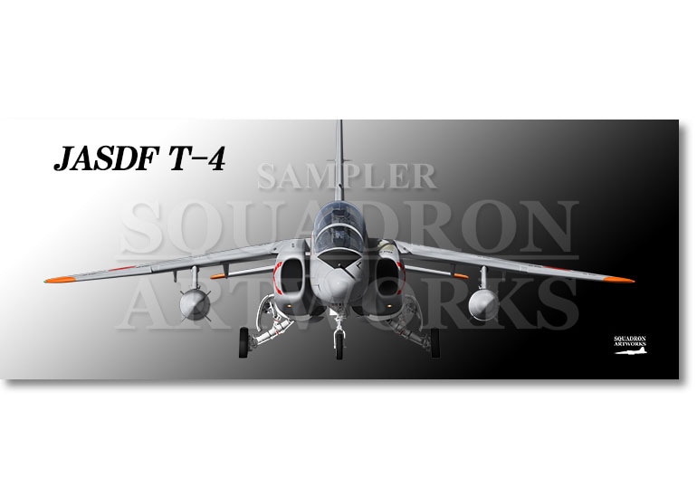 フェイスタオル　Front View　T-4　航空自衛隊　第23飛行隊