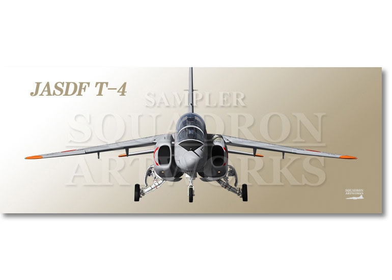 フェイスタオル　Front View　T-4　航空自衛隊　第201飛行隊