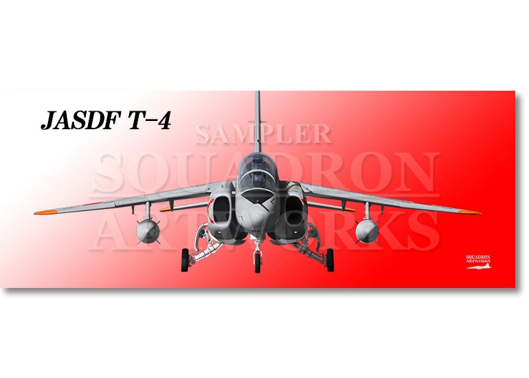 フェイスタオル　Front View　T-4　航空自衛隊　第203飛行隊