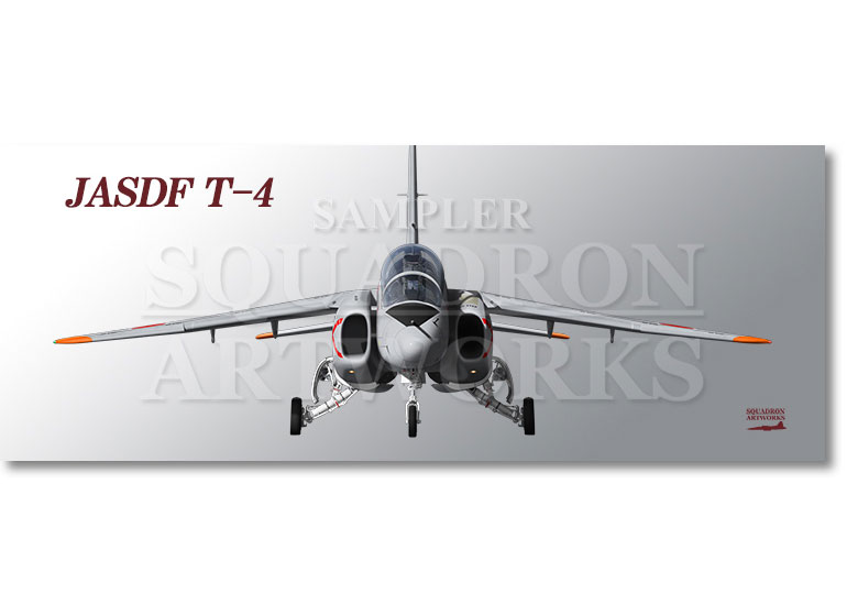 フェイスタオル　Front View　T-4　航空自衛隊　第302飛行隊