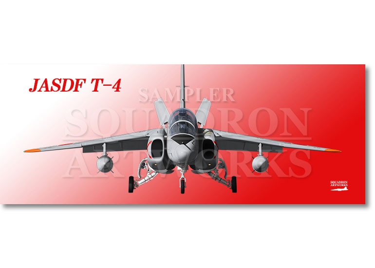フェイスタオル　Front View　T-4　航空自衛隊　第305飛行隊