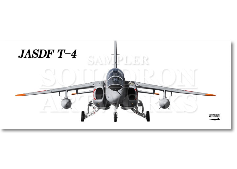 フェイスタオル　Front View　T-4　航空自衛隊　飛行教導群　AGGRESSOR
