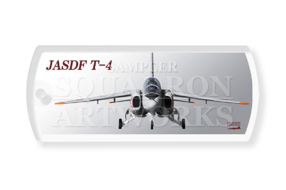 ドッグタグキーホルダー　Front View　T-4　航空自衛隊　第302飛行隊