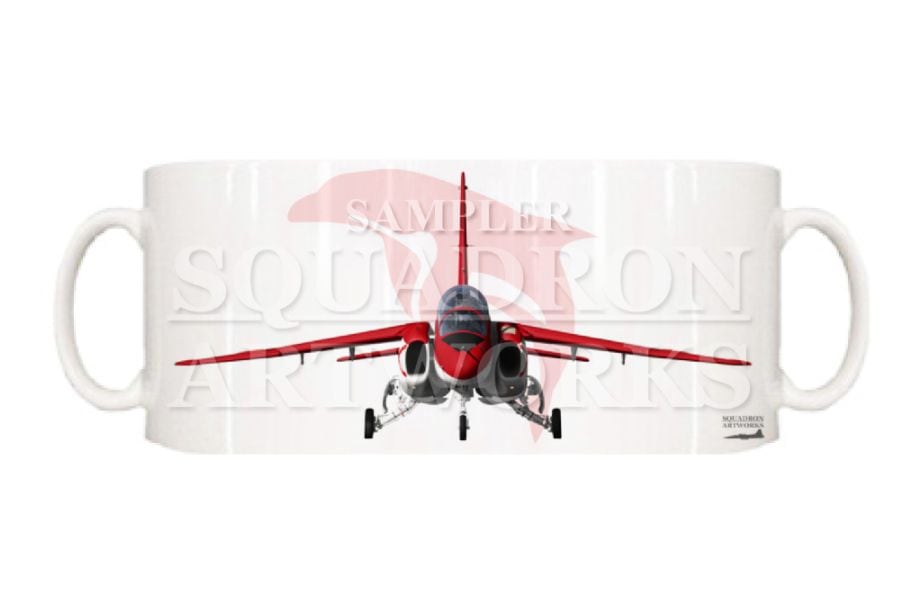 マグカップ　航空自衛隊　JASDF　T-4　Front View　Red