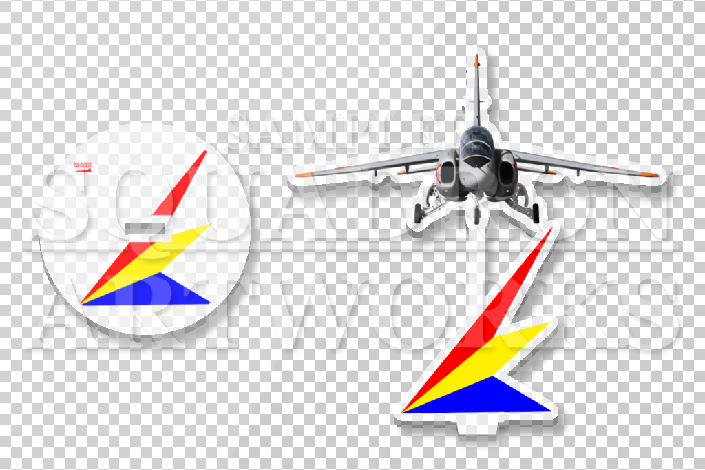 アクリルスタンド　JASDF　T-4　Front View　司令部支援飛行隊
