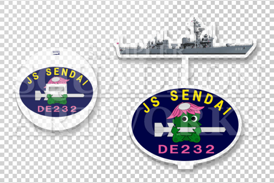 アクリルスタンド　護衛艦隊　第14護衛隊　DE-232　"せんだい"