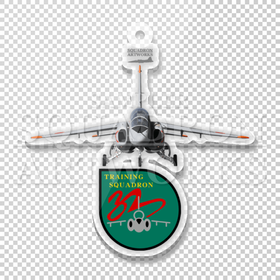 アクリルキーホルダー　JASDF　T-4　Front View　第32教育飛行隊