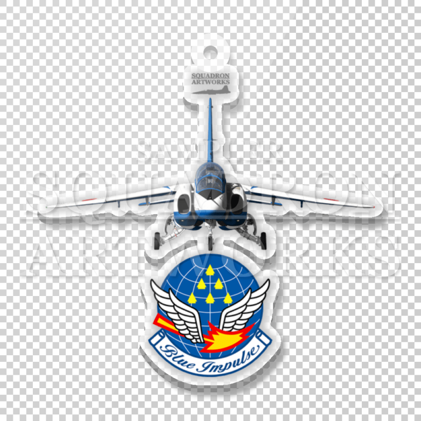 アクリルキーホルダー　JASDF　T-4　Front View　ブルーインパルス