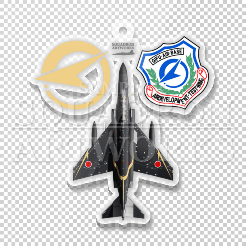 アクリルキーホルダー　JASDF　F-4EJ　ファントムⅡ　Top View　飛行開発実験団　ADTW　“60th Anniversary”