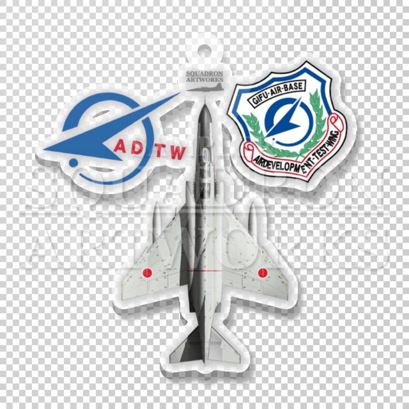 アクリルキーホルダー　JASDF　F-4EJ　ファントムⅡ　Top View　飛行開発実験団　ADTW　Thank You 1971-2021