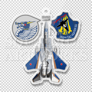 ������륭���ۥ������JASDF��F-15J���������롡Top View����303�����⡡����70��ǯ��ǰ��2024