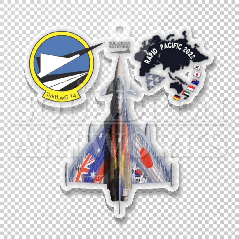 アクリルキーホルダー　Eurofighter Typhoon　JG74　“AIR AMBASSADOR”