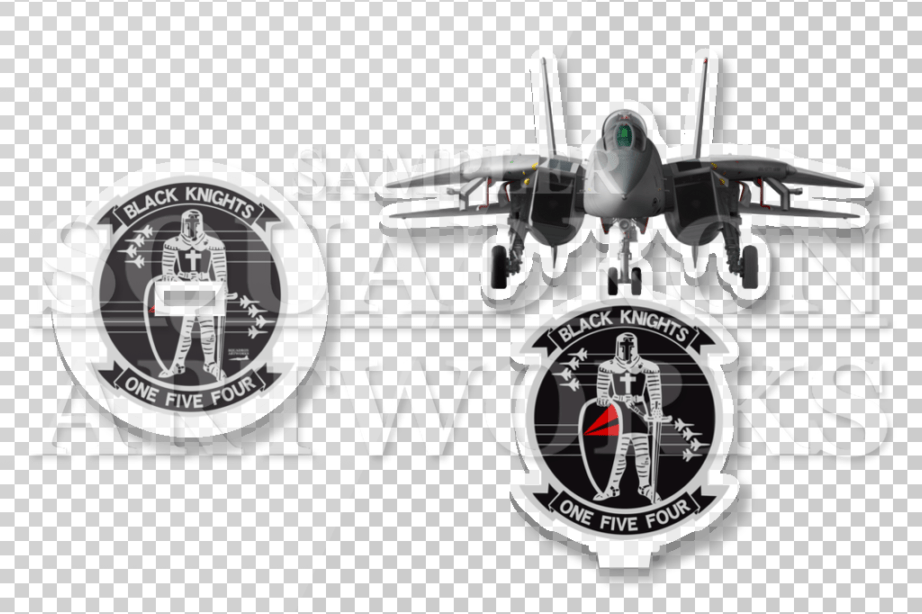 アクリルスタンド　F-14　Tomcat　Front View　VF-154 “Black Knights 101”