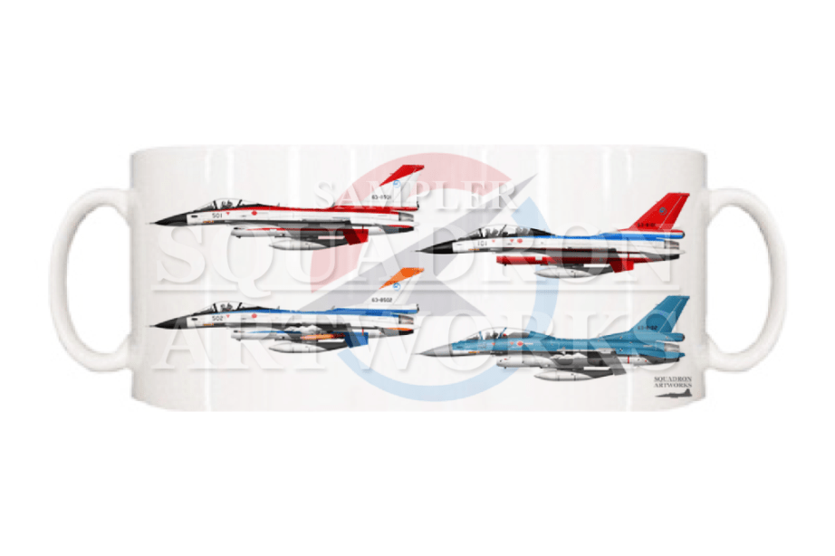 マグカップ　XF-2A/B　飛行開発実験団　4機ver