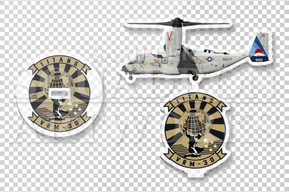 アクリルスタンド　CMV-22B Osprey VRC-30 Det.5 Titans “169450”