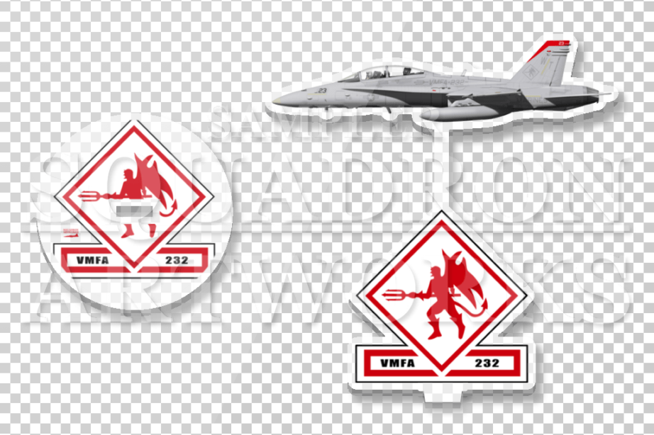 アクリルスタンド　F/A-18D Hornet VMFA-232 “Red Devils” 164898
