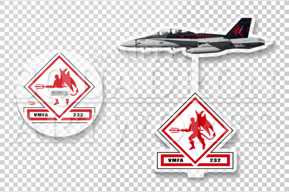 アクリルスタンド　F/A-18D Hornet VMFA-232 “Red Devils”　2026　”164659”　00