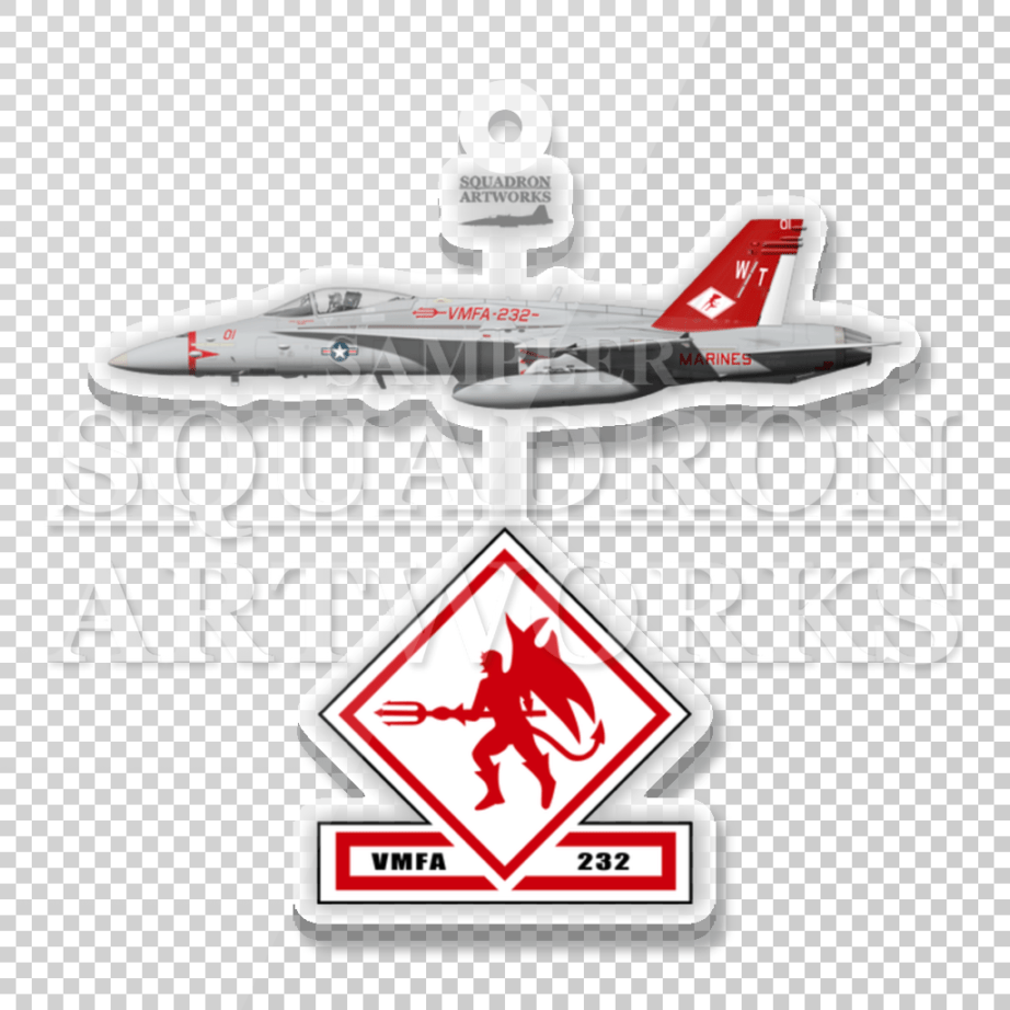 アクリルキーホルダー　F/A-18C Hornet VMFA-232 “Red Devils” 165218
