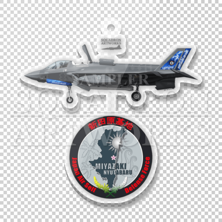アクリルキーホルダー　F-35B　LightningⅡ　新田原基地　臨時F-35B飛行隊　記念塗装機　“59-8201”