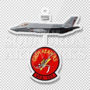 ������륭���ۥ������F-35C��Lightning����VFA-101 Grim Reapers ��101��