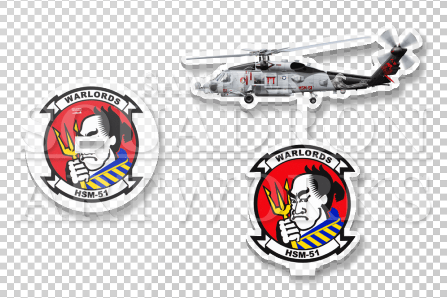 アクリルスタンド　MH-60R　シーホーク　HSM-51　ウォーローズ　2017　Showbird　“167016”