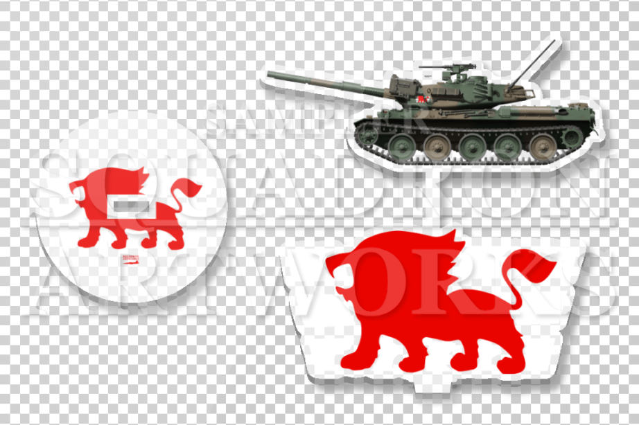 アクリルスタンド　74式戦車　Type74　中部方面隊　第3師団　第3戦車大隊