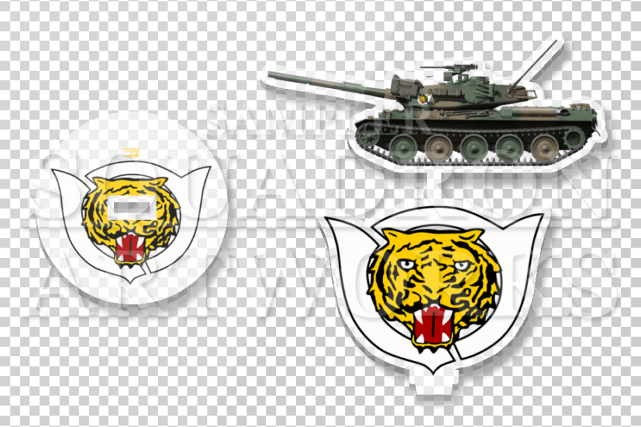 アクリルスタンド　74式戦車　Type74　東部方面隊　第12師団　第12戦車大隊