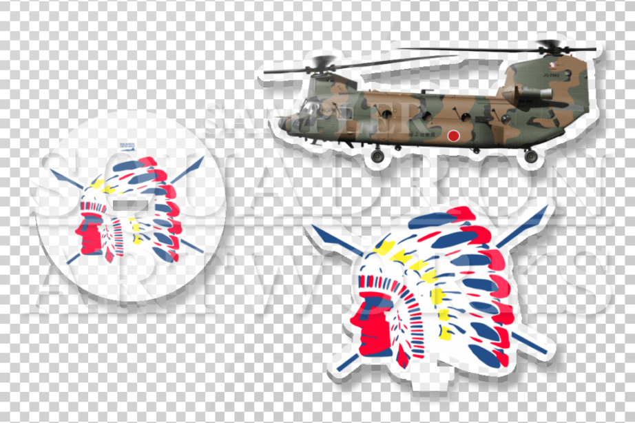 アクリルスタンド　CH-47JA　第1ヘリコプター団　第106飛行隊　"JG-2962"