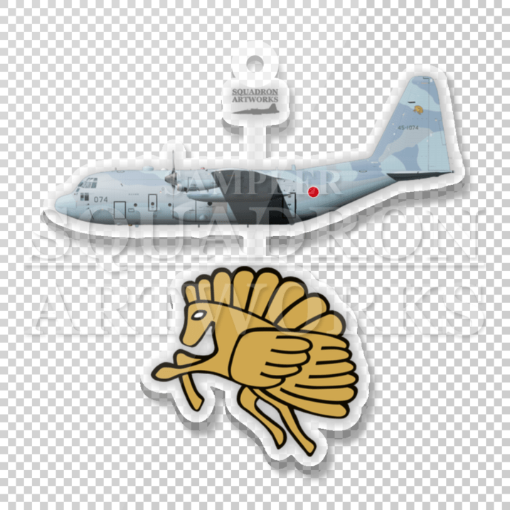 アクリルキーホルダー　C-130H　第401飛行隊　“45-1074”