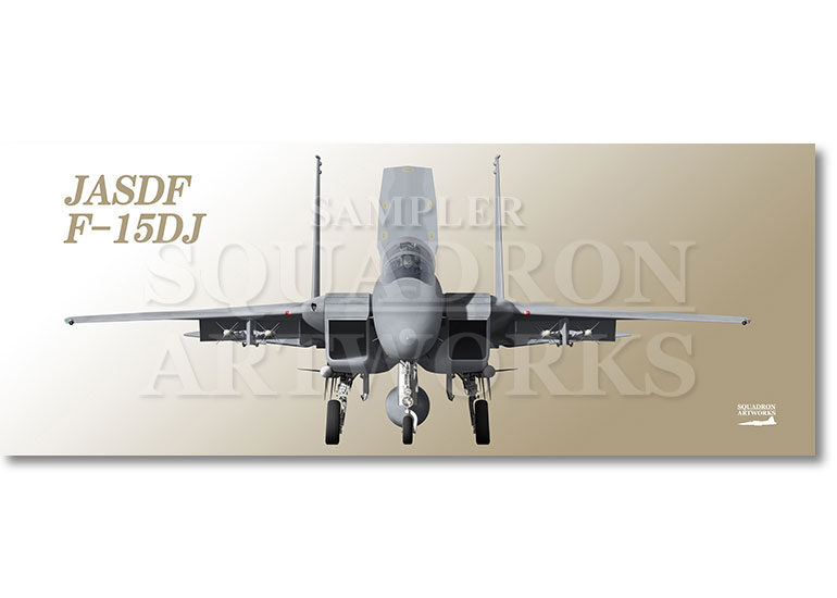 フェイスタオル　航空自衛隊　JASDF　F-15DJ　Eagle　Front View