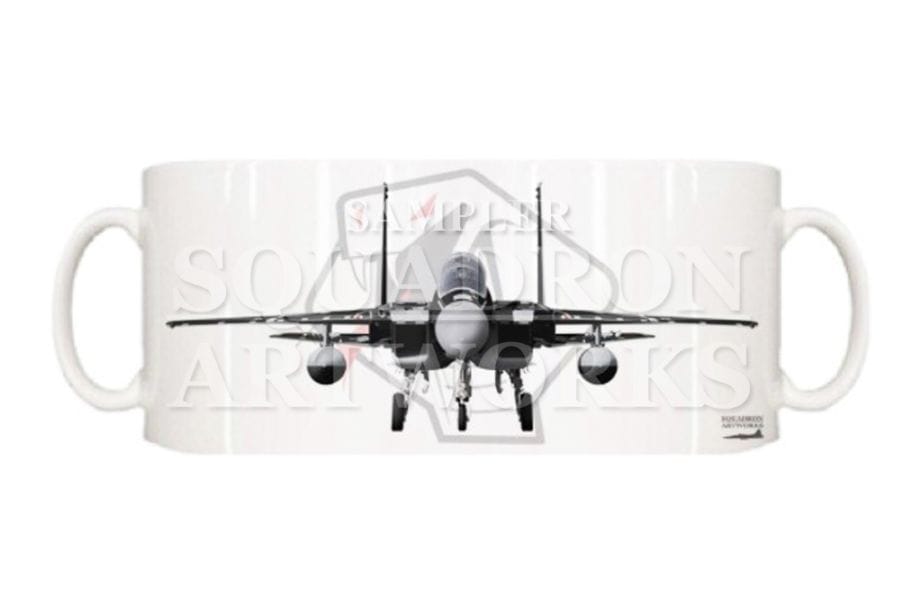 マグカップ　航空自衛隊　JASDF　F-15DJ　イーグル　Front View　飛行教導群　"92-8096"
