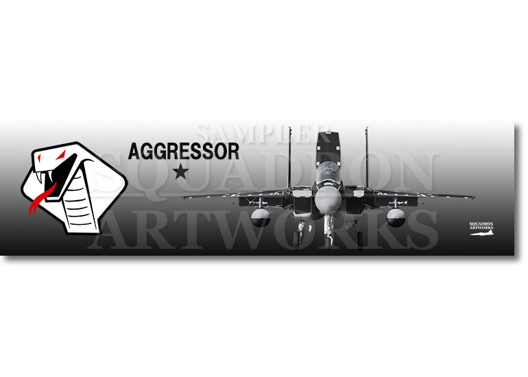 涼感クールマフラータオル　航空自衛隊　JASDF　F-15DJ　イーグル　Front View　飛行教導群　"92-8096"