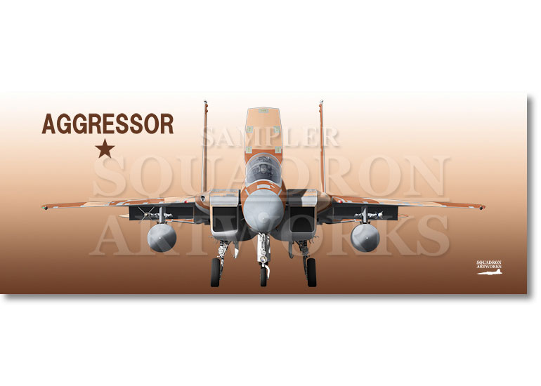 フェイスタオル　航空自衛隊　JASDF　F-15DJ　イーグル　Front View　飛行教導群　"12-8076"