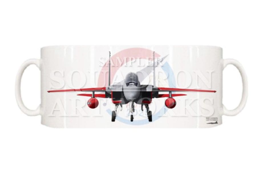 マグカップ　F-15J　イーグル　飛行開発実験団　創設70周年記念　2025　Front View