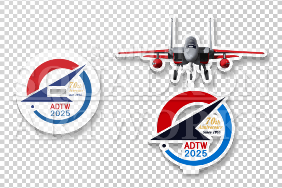 アクリルスタンド　F-15J　イーグル　飛行開発実験団　創設70周年記念　2025　Front View