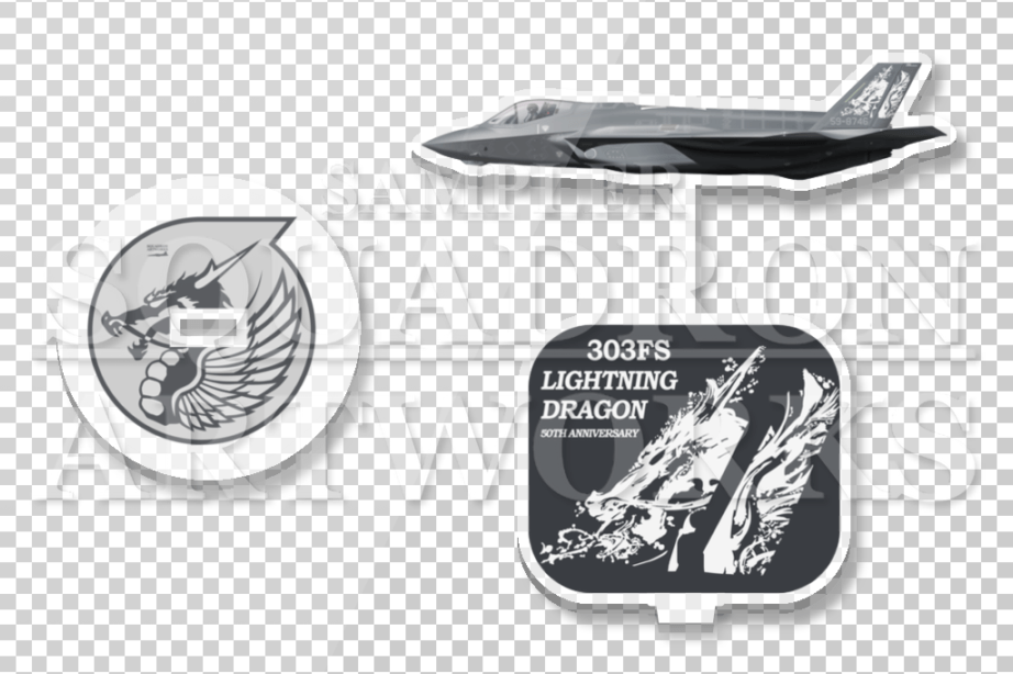 アクリルスタンド　F-35A　LightningⅡ　第303飛行隊　2026　LIGHTNING DRAGON　“59-8746”