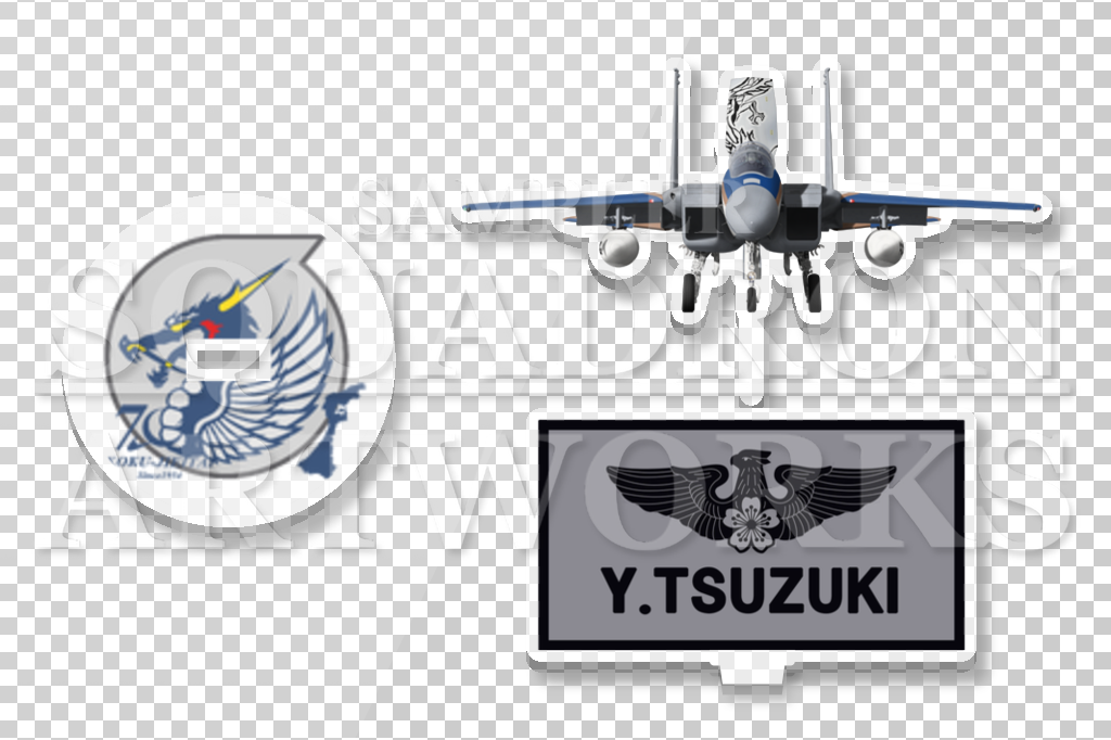 アクリルスタンド　F-15J　イーグル　第303飛行隊　創設70周年記念　2024　“52-8859”　Front View