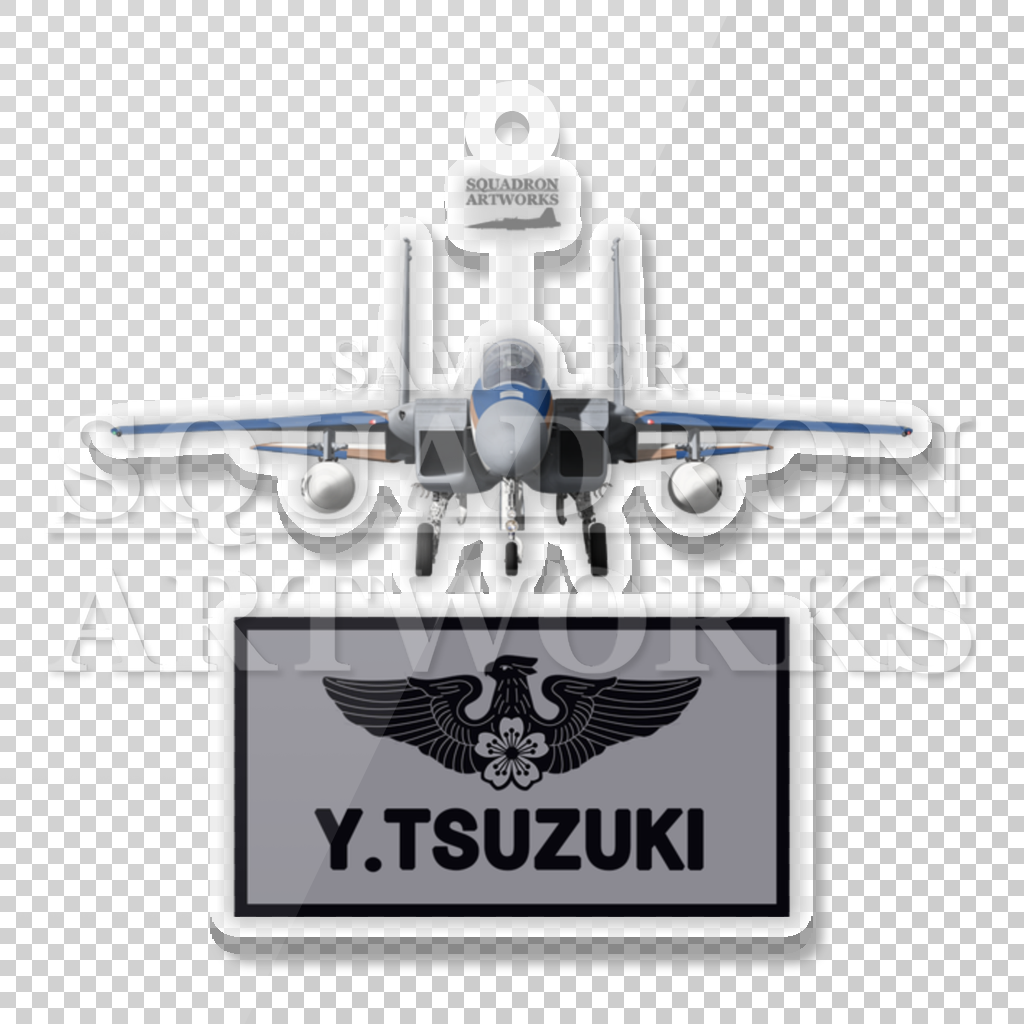 アクリルキーホルダー　F-15J　イーグル　第303飛行隊　創設70周年記念　2024　“52-8859”　Front View