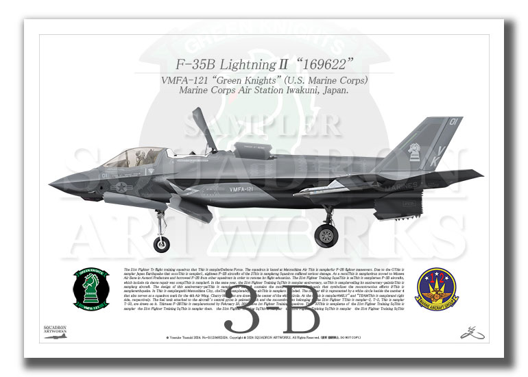 GREEN KNIGHTS 記念 F-35B LIGHTNING II F-35B Lightning II, VMFA 121 